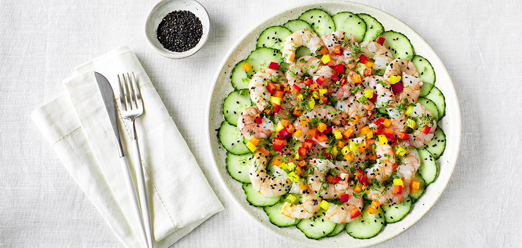 Cucumber & Shrimp Carpaccio