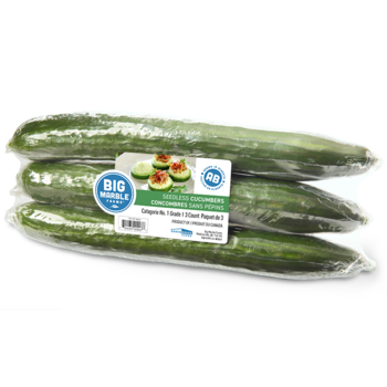 3 Count Long English Cucumbers