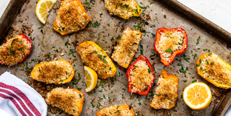 Baked Peppers Ready to Party