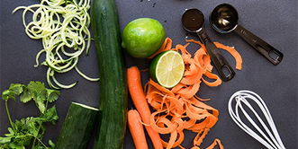 Prepared Cucumbers and Carrots