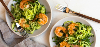 cucumber noodle shrimp