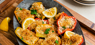 Parmesan Breadcrumb Peppers