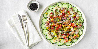 Cucumber & Shrimp Carpaccio